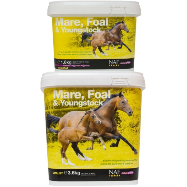 NAF Mare, Foal & Youngstock | Fohlenfutter, Futter für Zuchtstuten